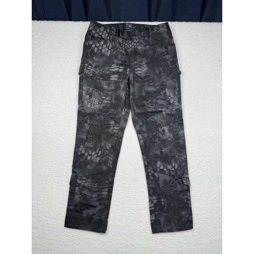 Tactical Pants Cargo Black Camo - Men's 30 x 28